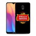 Дизайнерский силиконовый с усиленными углами чехол для Xiaomi RedMi 8A Stella Artois