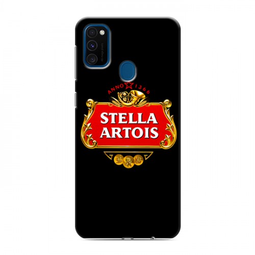 Дизайнерский силиконовый чехол для Samsung Galaxy M30s Stella Artois