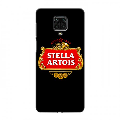 Дизайнерский силиконовый чехол для Xiaomi Redmi Note 9 Pro Stella Artois