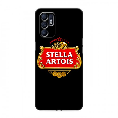 Дизайнерский силиконовый с усиленными углами чехол для OPPO Reno6 Stella Artois