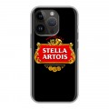 Дизайнерский силиконовый чехол для Iphone 14 Pro Stella Artois