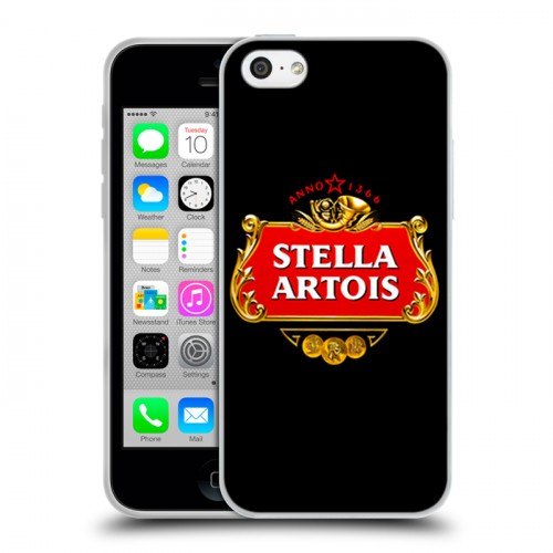 Дизайнерский пластиковый чехол для Iphone 5c Stella Artois