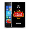 Дизайнерский пластиковый чехол для Microsoft Lumia 435 Stella Artois