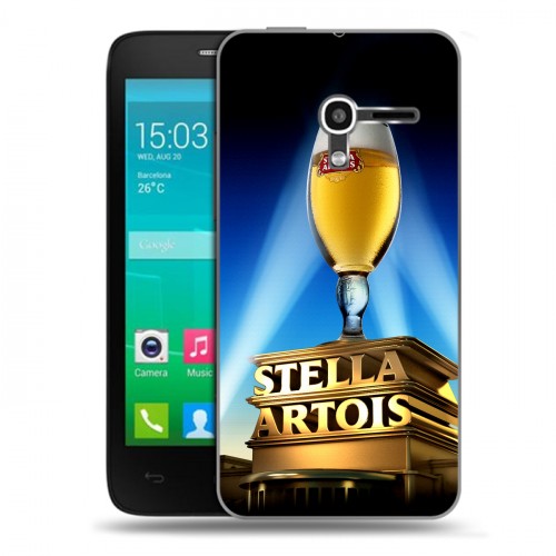 Дизайнерский пластиковый чехол для Alcatel One Touch Pop D3 Stella Artois