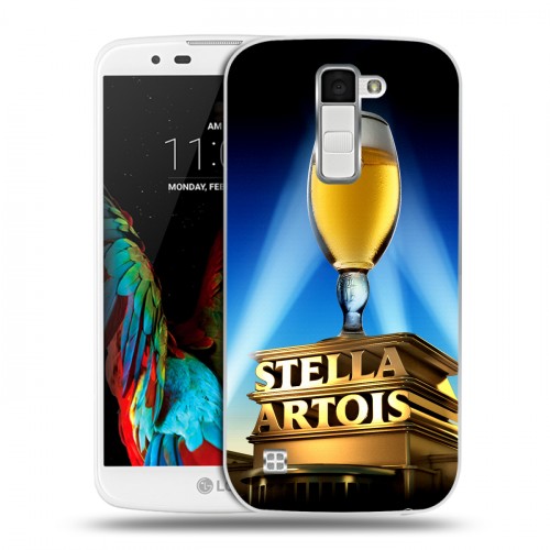 Дизайнерский пластиковый чехол для LG K10 Stella Artois