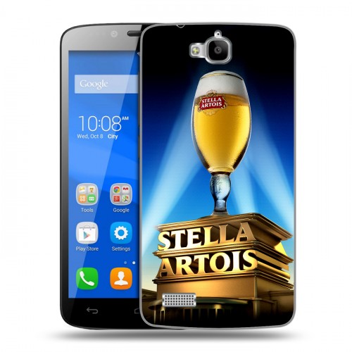 Дизайнерский пластиковый чехол для Huawei Honor 3C Lite Stella Artois