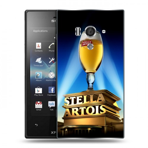 Дизайнерский пластиковый чехол для Sony Xperia acro S Stella Artois