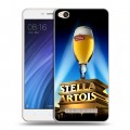 Дизайнерский силиконовый чехол для Xiaomi RedMi 4A Stella Artois