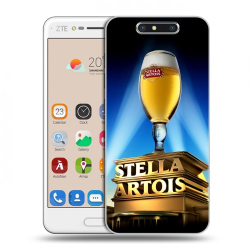 Дизайнерский пластиковый чехол для ZTE Blade V8 Stella Artois