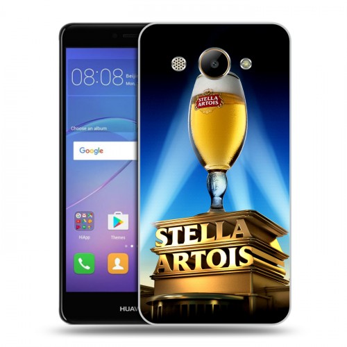 Дизайнерский пластиковый чехол для Huawei Y3 (2017) Stella Artois