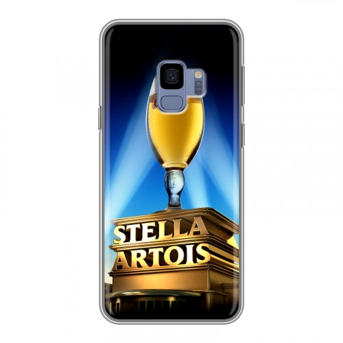 Дизайнерский пластиковый чехол для Samsung Galaxy S9 Stella Artois