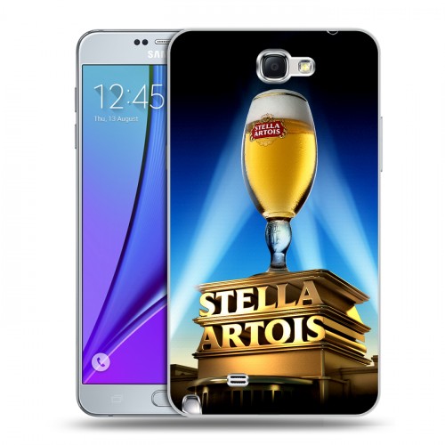 Дизайнерский пластиковый чехол для Samsung Galaxy Note 2 Stella Artois