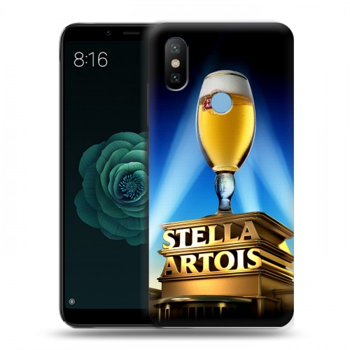 Дизайнерский силиконовый чехол для Xiaomi Mi A2 Stella Artois