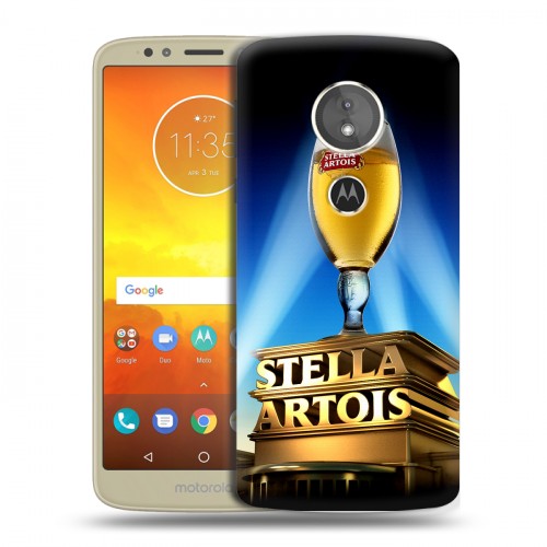 Дизайнерский силиконовый чехол для Motorola Moto E5 Stella Artois