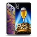 Дизайнерский силиконовый чехол для Iphone Xs Max Stella Artois