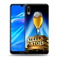 Дизайнерский пластиковый чехол для Huawei Y6 (2019) Stella Artois