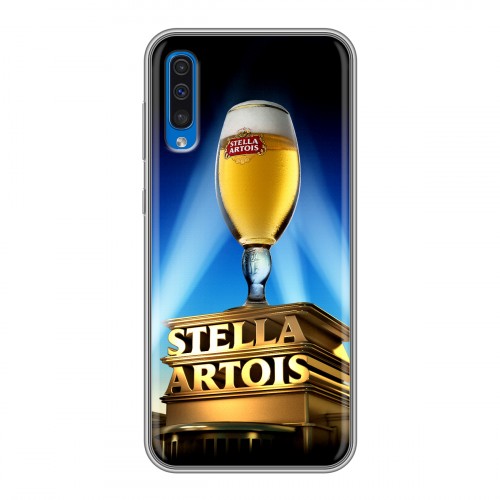 Дизайнерский силиконовый чехол для Samsung Galaxy A50 Stella Artois