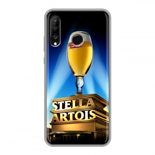 Дизайнерский силиконовый чехол для Huawei P30 Lite Stella Artois