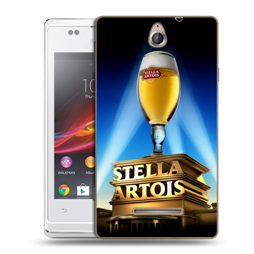 Дизайнерский пластиковый чехол для Sony Xperia E Stella Artois