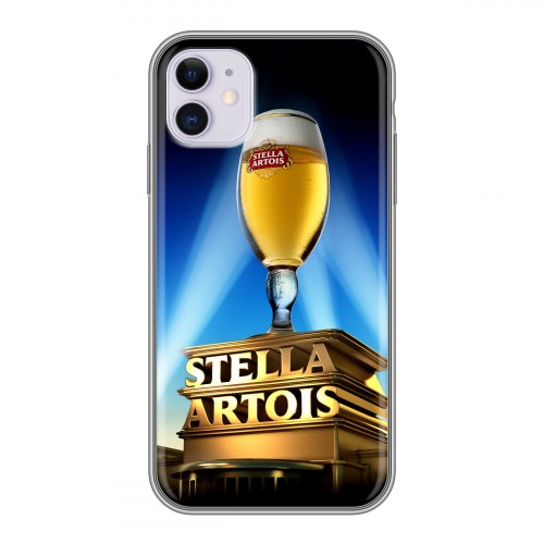 Дизайнерский силиконовый чехол для Iphone 11 Stella Artois