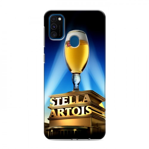 Дизайнерский силиконовый чехол для Samsung Galaxy M30s Stella Artois