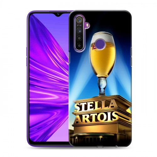 Дизайнерский силиконовый чехол для Realme 5 Stella Artois