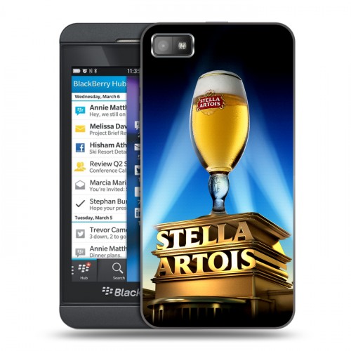 Дизайнерский пластиковый чехол для BlackBerry Z10 Stella Artois