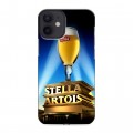 Дизайнерский силиконовый с усиленными углами чехол для Iphone 12 Mini Stella Artois