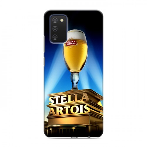 Дизайнерский силиконовый с усиленными углами чехол для Samsung Galaxy A03s Stella Artois