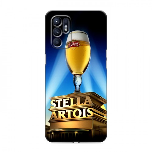 Дизайнерский силиконовый с усиленными углами чехол для OPPO Reno6 Stella Artois