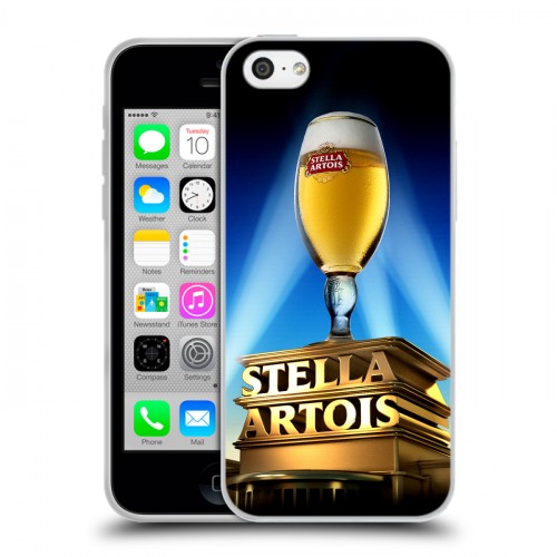 Дизайнерский пластиковый чехол для Iphone 5c Stella Artois