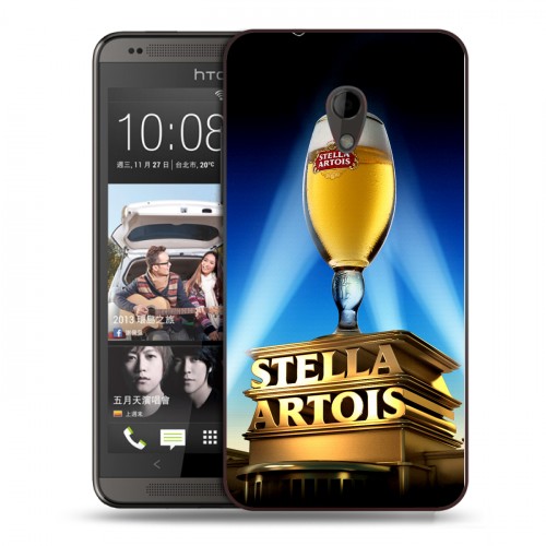 Дизайнерский пластиковый чехол для HTC Desire 700 Stella Artois