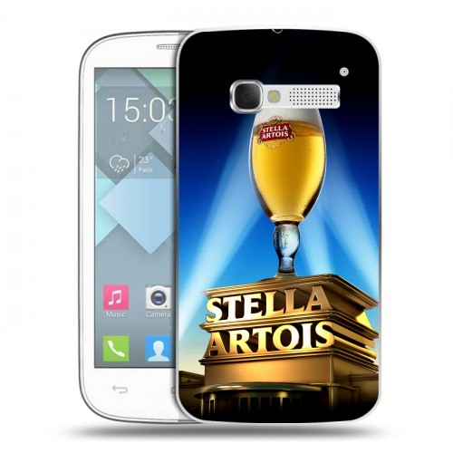 Дизайнерский пластиковый чехол для Alcatel One Touch Pop C5 Stella Artois