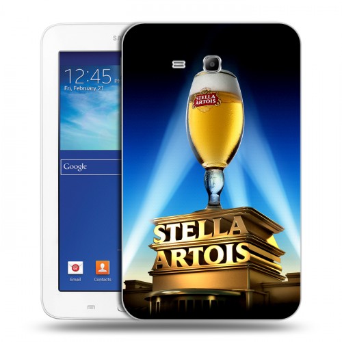Дизайнерский силиконовый чехол для Samsung Galaxy Tab 3 Lite Stella Artois