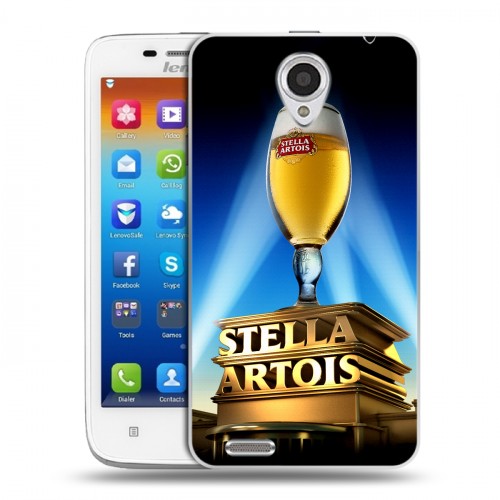 Дизайнерский пластиковый чехол для Lenovo S650 Ideaphone Stella Artois