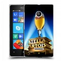 Дизайнерский пластиковый чехол для Microsoft Lumia 435 Stella Artois