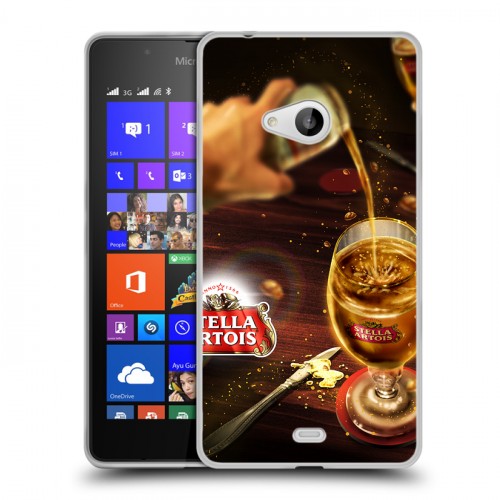 Дизайнерский пластиковый чехол для Microsoft Lumia 540 Stella Artois