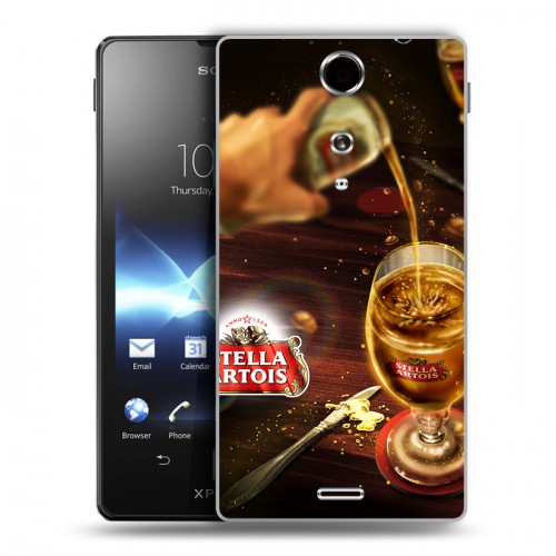 Дизайнерский пластиковый чехол для Sony Xperia TX Stella Artois