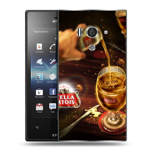 Дизайнерский пластиковый чехол для Sony Xperia acro S Stella Artois