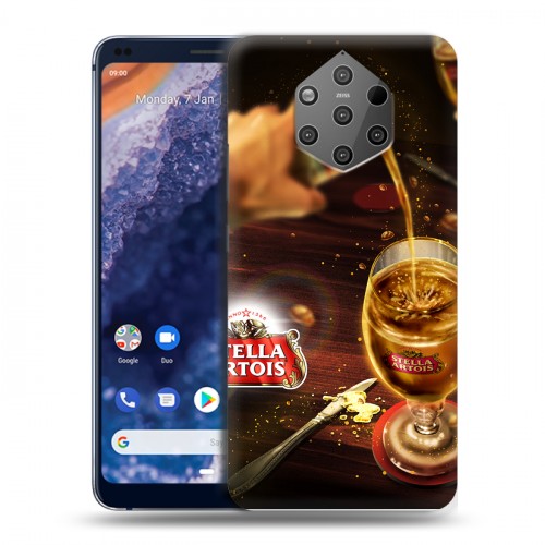 Дизайнерский силиконовый чехол для Nokia 9 PureView Stella Artois