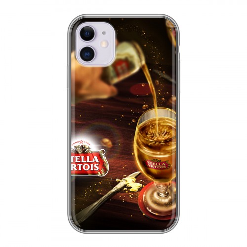 Дизайнерский силиконовый чехол для Iphone 11 Stella Artois