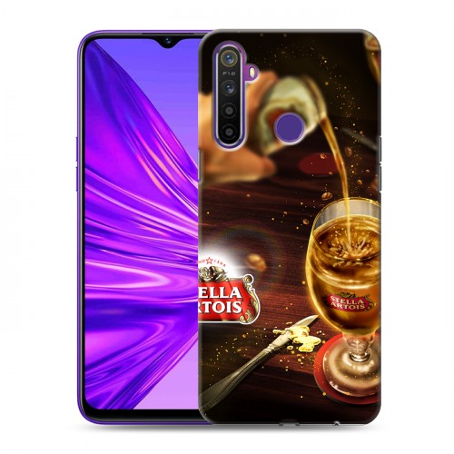 Дизайнерский силиконовый чехол для Realme 5 Stella Artois