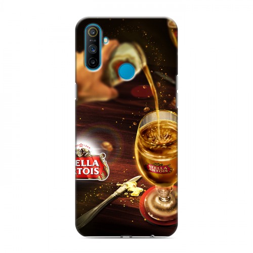 Дизайнерский силиконовый чехол для Realme C3 Stella Artois