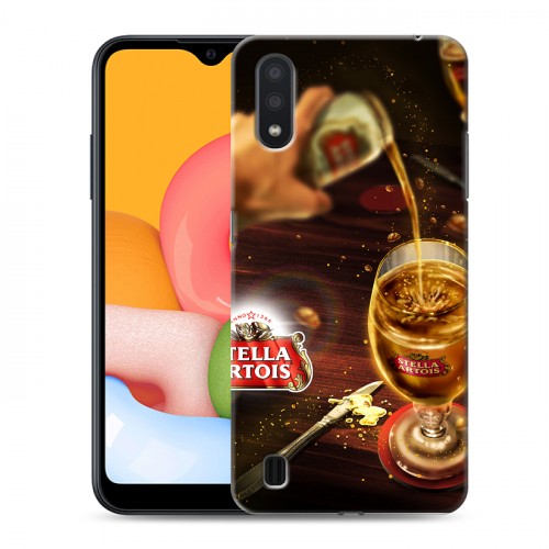 Дизайнерский силиконовый чехол для Samsung Galaxy M01 Stella Artois