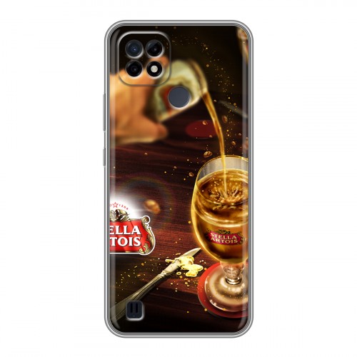 Дизайнерский силиконовый чехол для Realme C21 Stella Artois