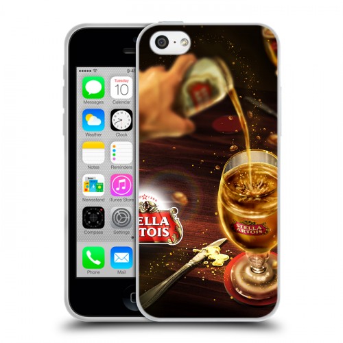 Дизайнерский пластиковый чехол для Iphone 5c Stella Artois