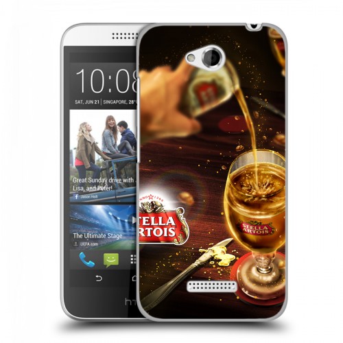 Дизайнерский пластиковый чехол для HTC Desire 616 Stella Artois