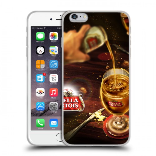 Дизайнерский силиконовый чехол для Iphone 6 Plus/6s Plus Stella Artois