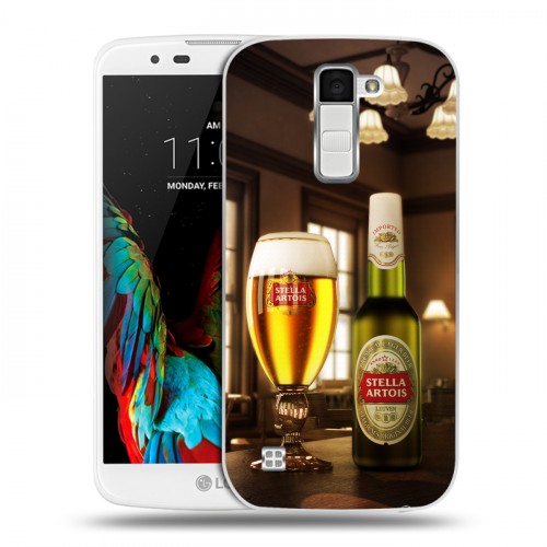 Дизайнерский пластиковый чехол для LG K10 Stella Artois