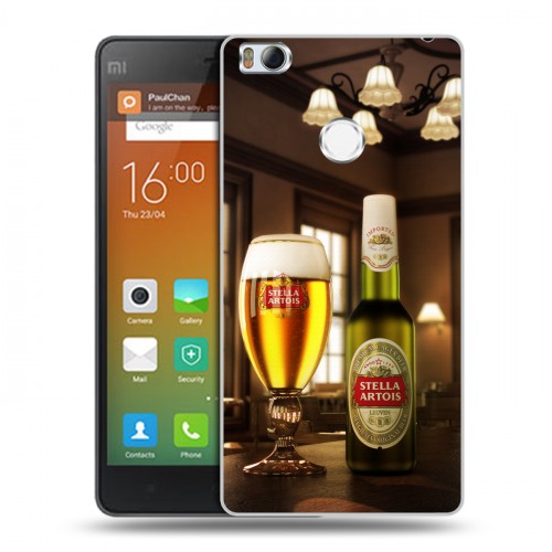 Дизайнерский пластиковый чехол для Xiaomi Mi4S Stella Artois